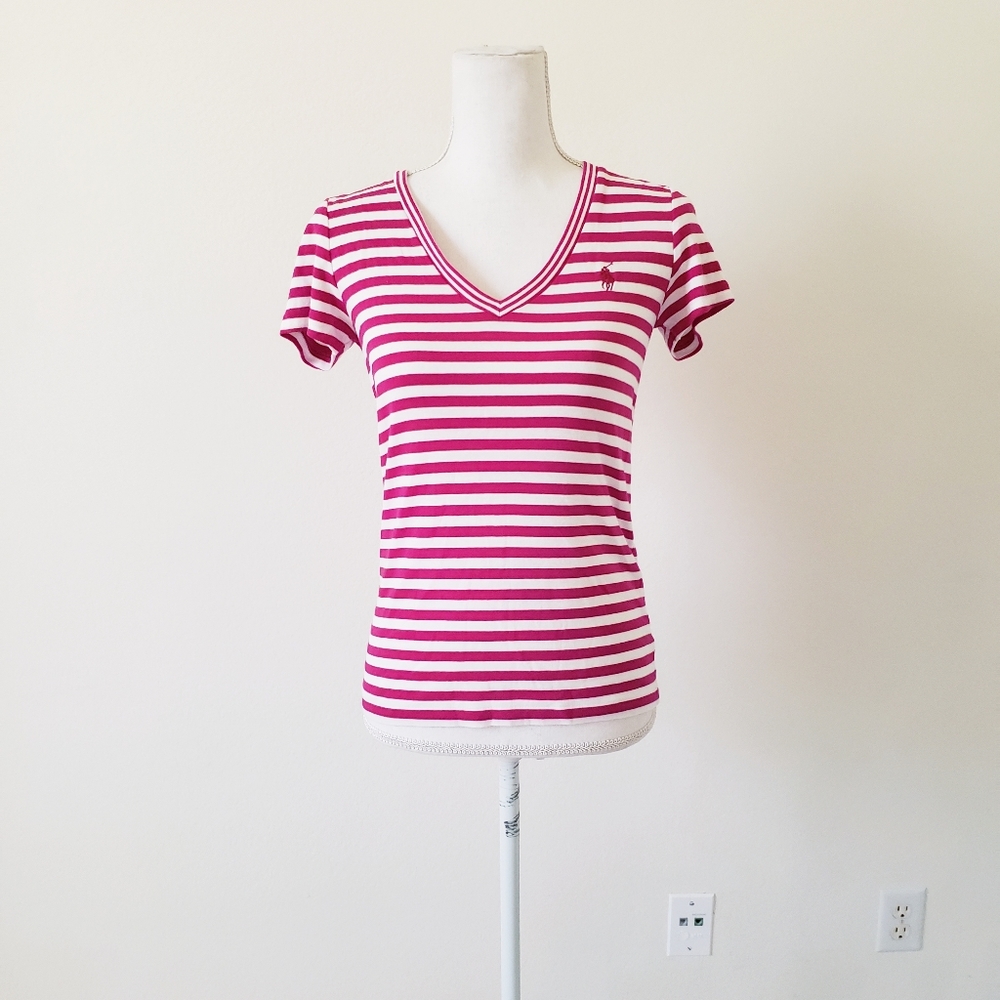 Ralph Lauren Striped V-Neck